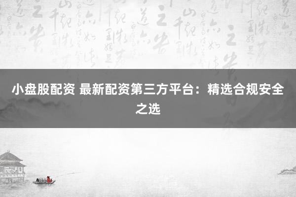 小盘股配资 最新配资第三方平台:精选合规安全之选