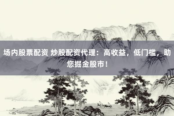 场内股票配资 炒股配资代理：高收益，低门槛，助您掘金股市！