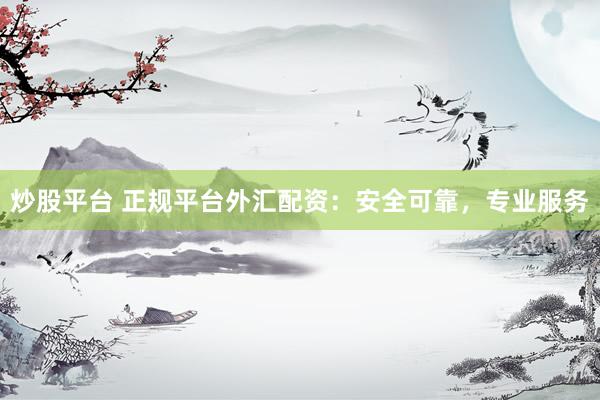 炒股平台 正规平台外汇配资：安全可靠，专业服务